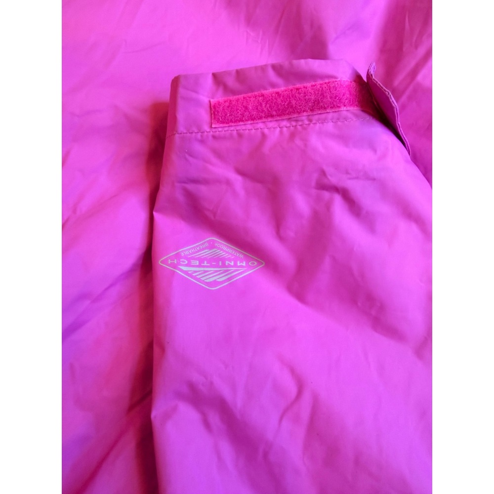 Columbia Arcadia II Womens XL Pink Omni-Tech Waterproof Hooded Rain Jacket - Picture 10 of 11